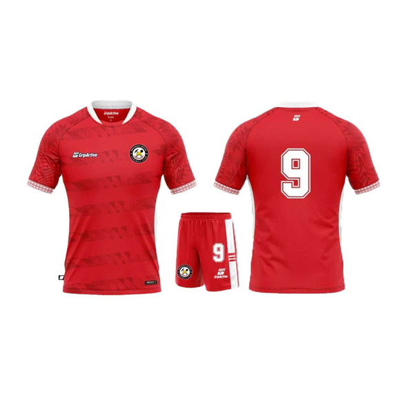 Brandon United FC Red Match Kit