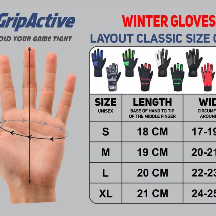 size chart x cycling gloves