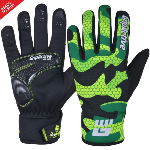 Full Finger Cycling Gloves - Green