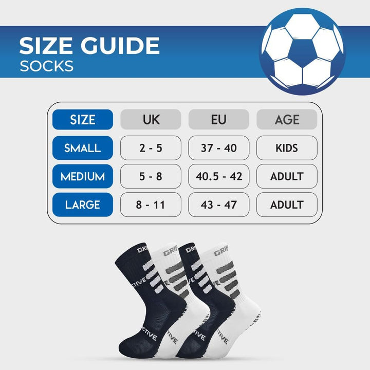 grip socks size guide