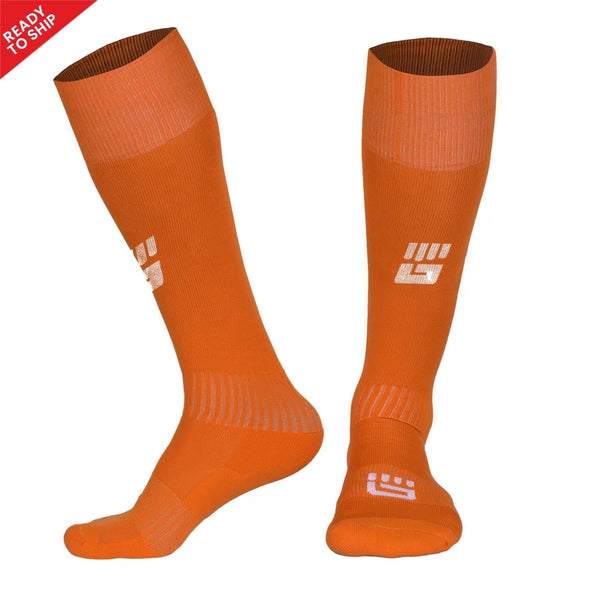 Orange Long Socks - Unisex Football GAA Gaelic Rugby