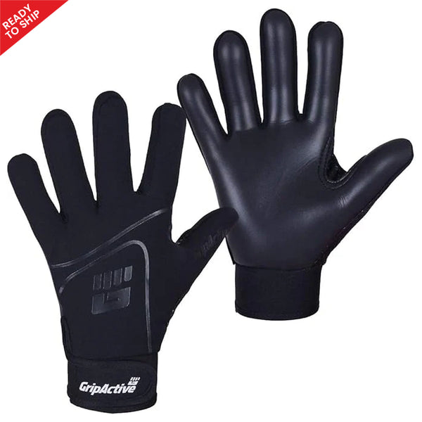 Premium Gaelic Football Gloves - Full Black