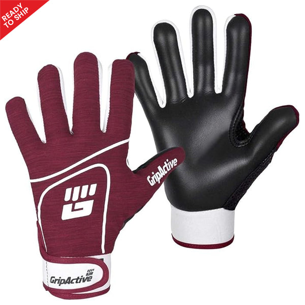 Premium Gaelic Football Gloves - Maroon