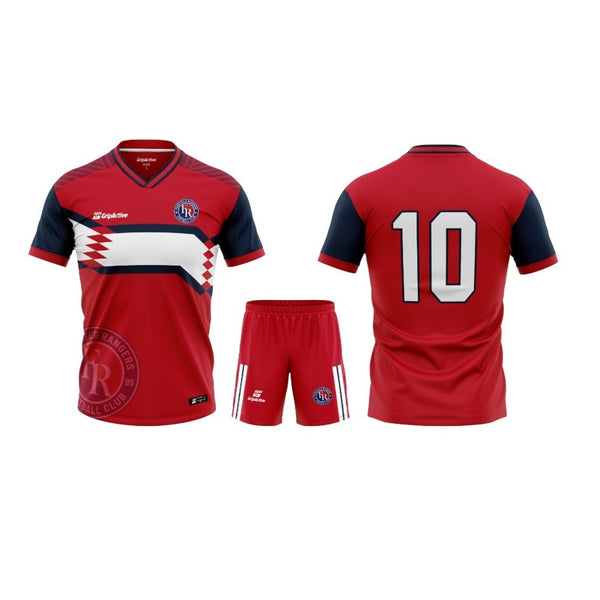 Forefield Rangers FC Red Match Kit