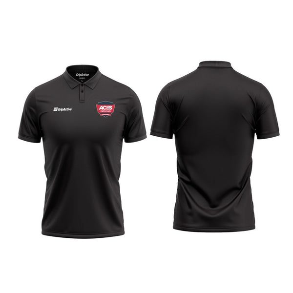 Aces Nationals Tournament Black Polo Shirt