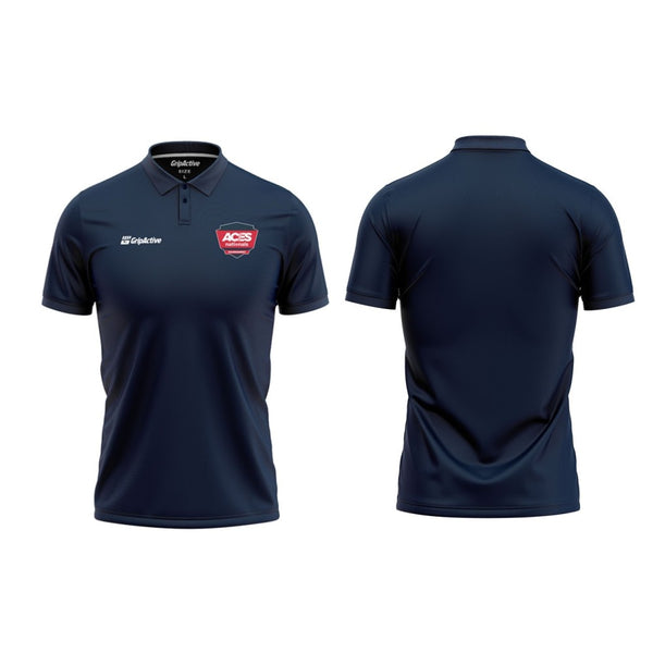 Aces Nationals Tournament Blue Polo Shirt