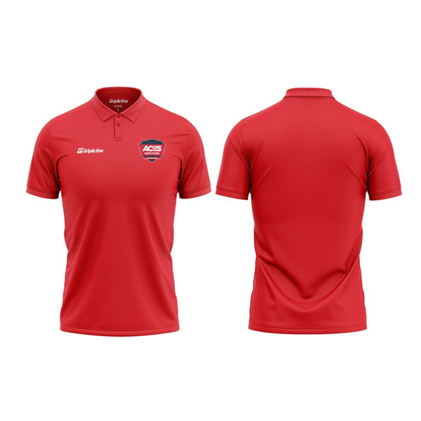 Aces Nationals Tournament Red Polo Shirt