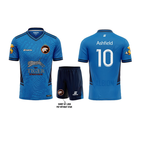 Bedford Albion FC Blue Match Kit