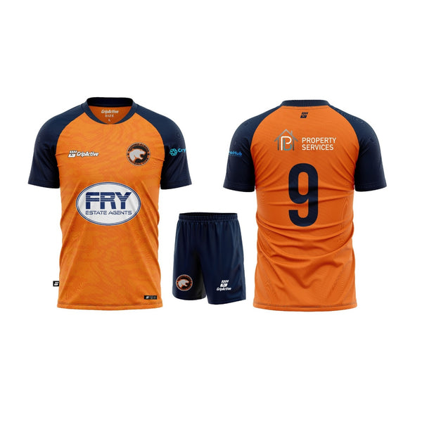 Bedford Albion FC Orange Match Kit