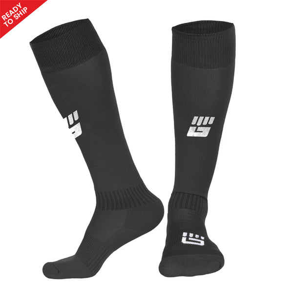 Black Long Socks - Unisex Football GAA Gaelic Rugby