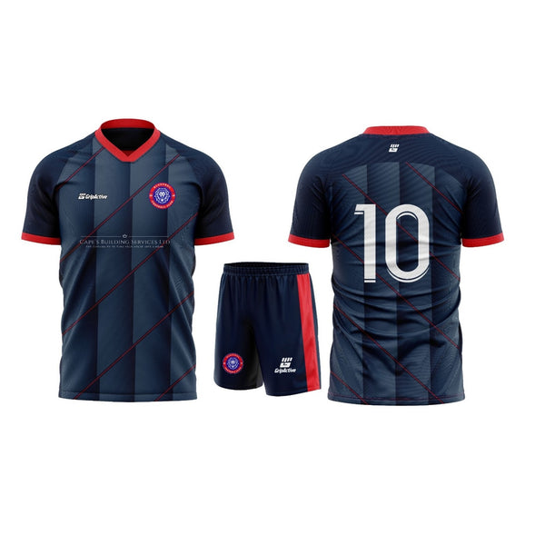 Bluepool FC Navy Blue Match Kit