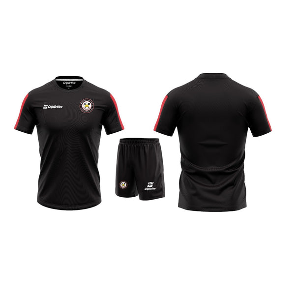 Brandon United FC Black Training Kit