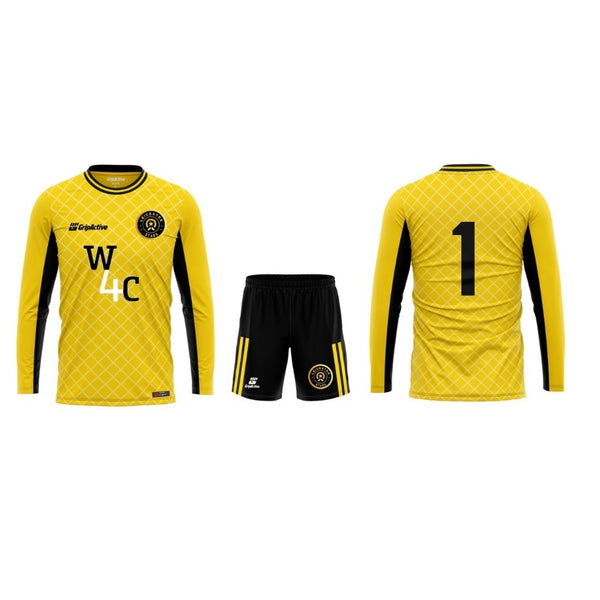 Kit de gardien de but jaune Leicester Stars