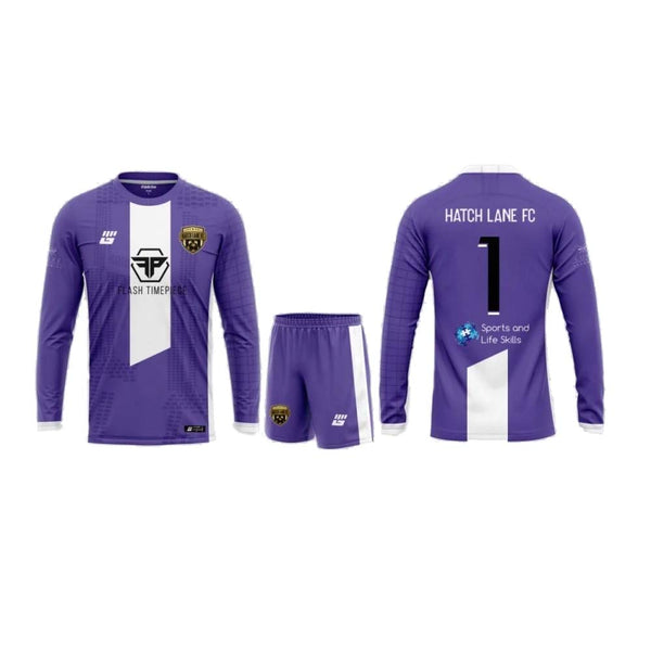 Hatch Lane FC - Kit de gardien de but à manches longues violet