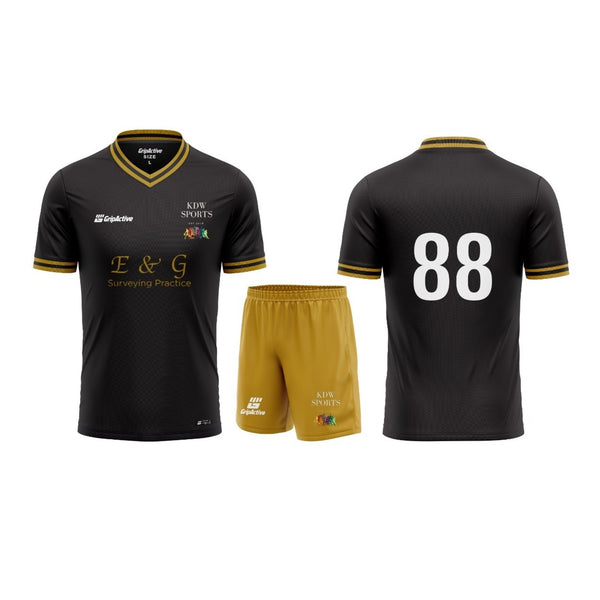 KDW Sports Black Match Kit