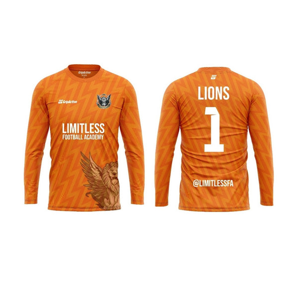 Maillot de gardien de but orange Limitless Football Academy