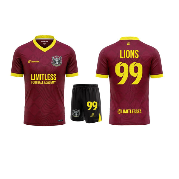 Kit de match marron Limitless Football Academy