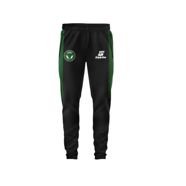 Olahm FC  Black/Green Tracksuit Bottom