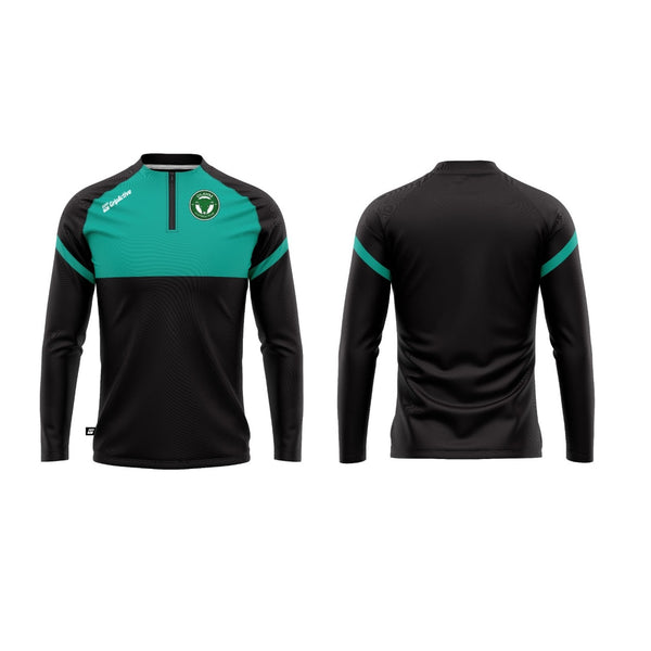 del Olahm FC Black/ Sea Green Tracksuit Top