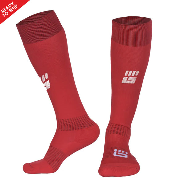 Red Long Socks - Unisex Football GAA Gaelic Rugby